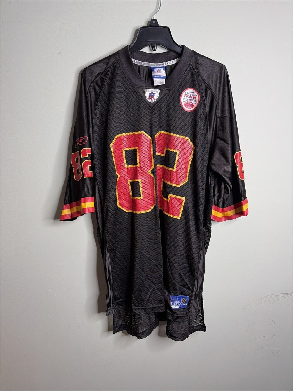 Reebok Kansas City Chiefs Dante Hall #82 Football NFL Jersey Vintage Size XL